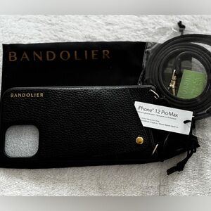 New Leather Bandolier cell phone case with strap